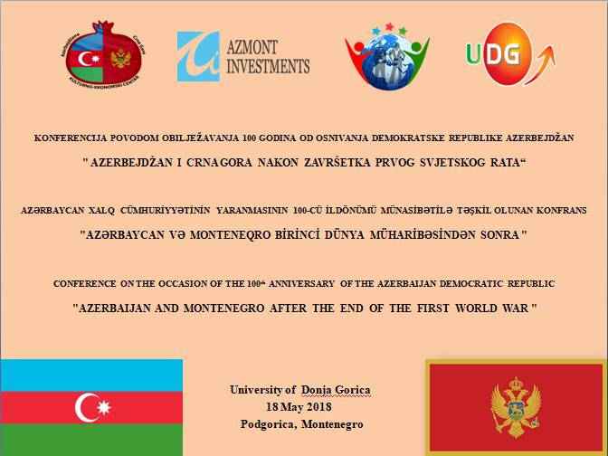 Conference "Azerbaijan and Montenegro after the end of the First World War" - 2018 