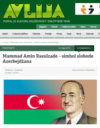 MAMMAD AMIN RASULZADE – SIMBOL SLOBODE AZERBEJDŽANA 